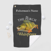 Serviette De Golf Perch personnalisé Whisperer Dark Fishing Towne (En situation)