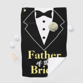 Serviette De Golf Père de la mariée Mariage Tuxedo Personnalisé (En situation)