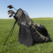 Serviette De Golf Père De La Salle Cadeau Classique Monogramme Moder (Vert)