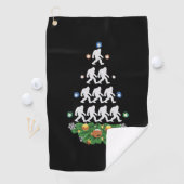 Serviette De Golf Père Noël (En situation)
