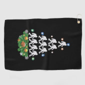 Serviette De Golf Père Noël (Horizontal)