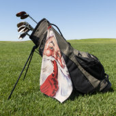 Serviette De Golf Père Noël 003 (Vert)