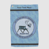 Serviette De Golf Père Noël 1er Polar Airlift Sqdn - Subduit (Devant)