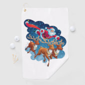 Serviette De Golf Père Noël Sleigh Adventure (En situation)