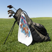 Serviette De Golf Père Noël Sleigh Adventure (Vert)