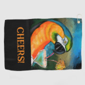 Serviette De Golf Perroquets (Horizontal)