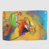 Serviette De Golf Perroquets (Horizontal)