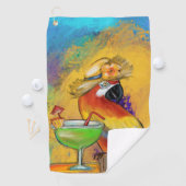 Serviette De Golf Perroquets de Fête (En situation)