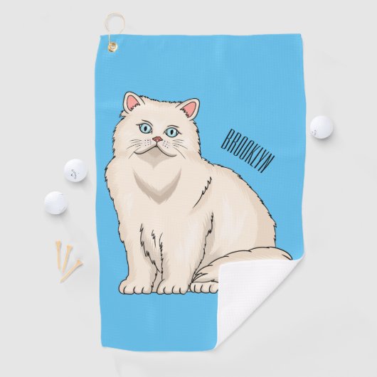 Serviette De Golf Persian cat (En situation)