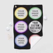 Serviette De Golf Personalized Golf Photo Collage Gift (En situation)