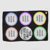 Serviette De Golf Personalized Golf Photo Collage Gift (Horizontal)
