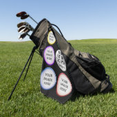 Serviette De Golf Personalized Golf Photo Collage Gift (Vert)