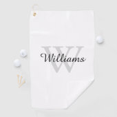 Serviette De Golf Personalized Monogram Initial and Name (En situation)