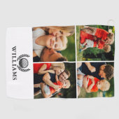 Serviette De Golf Personalized Name Monogram 4 Photo (Horizontal)