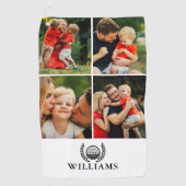 Serviette De Golf Personalized Name Monogram 4 Photo (Devant)