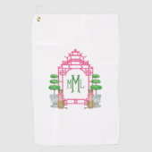 Serviette De Golf Personalized Pagoda Monogram iPhone 16 tough case (Devant)