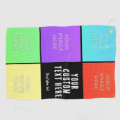 Serviette De Golf Personalized Photo Collage  (Horizontal)