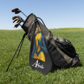 Serviette De Golf Personalized Superhero Golf Towel (Vert)