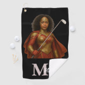 Serviette De Golf Personalized Superhero Golf Towel (En situation)