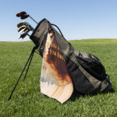 Serviette De Golf Personnalisable Rust Art Cool Amusant unique (Vert)