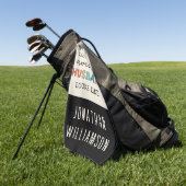 Serviette De Golf Personnalisé Funny merveilleux cadeau de mari (Vert)