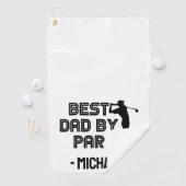 Serviette De Golf Personnalisé Meilleur papa par rapport (En situation)