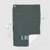 Serviette De Golf Personnalisé Moderne Initiale Simple Monogramme Ve (En situation)