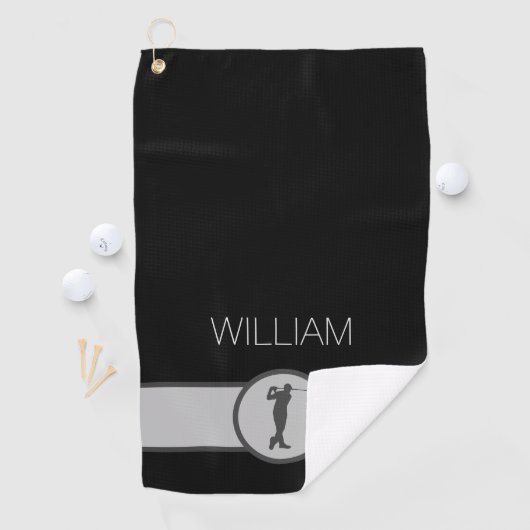 Serviette De Golf Personnalisé Nom personnalisé Cadeaux Golfer (En situation)
