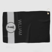 Serviette De Golf Personnalisé Nom personnalisé Cadeaux Golfer (Horizontal)