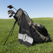Serviette De Golf Personnalisé Nom personnalisé Cadeaux Golfer (Vert)