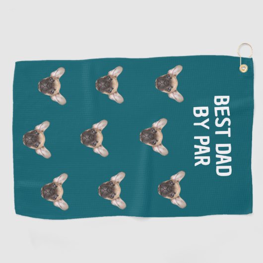 Serviette De Golf Personnalisé Pet Visage Chien Papa Chat Papa Perso