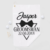 Serviette De Golf Personnalisé pour Groomsman (En situation)