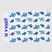 Serviette De Golf Personnalisé Saguaro Cactus Motif (Horizontal)