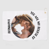 Serviette De Golf Personnalisé Vous êtes ma source de bonheur Photo (Horizontal)