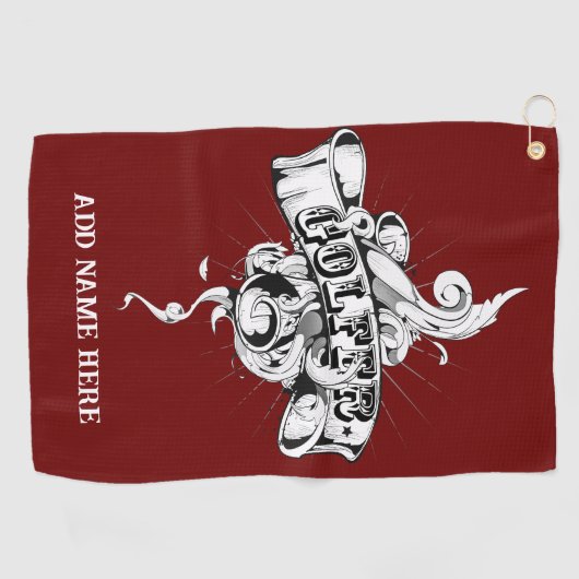 Serviette de golf personnalisée (Horizontal)