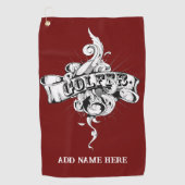 Serviette de golf personnalisée (Devant)