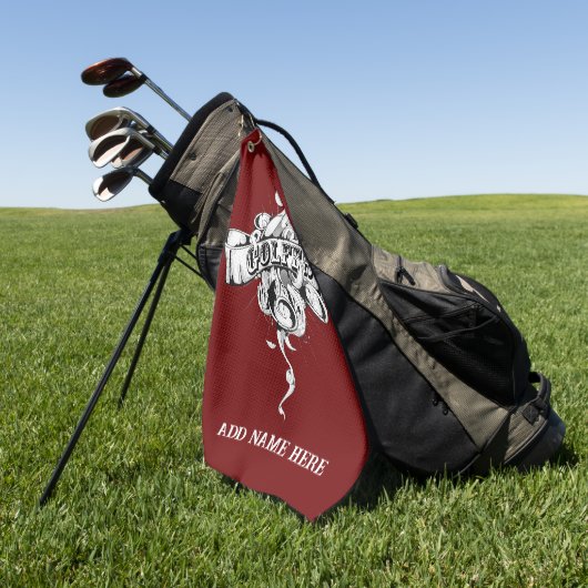 Serviette de golf personnalisée (Vert)