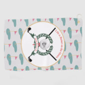 Serviette de golf personnalisée (Horizontal)