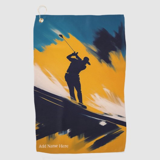 Serviette de golf personnalisée (Devant)