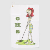 Serviette de golf personnalisée (Devant)