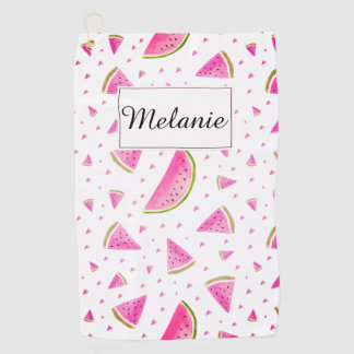 Serviette de golf personnalisée à motif pastèque r