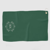 Serviette de golf personnalisée avec initiales (Horizontal)