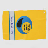 Serviette de golf personnalisée avec logo (Horizontal)