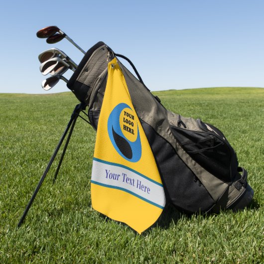 Serviette de golf personnalisée avec logo (Vert)