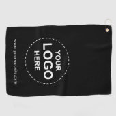 Serviette de golf personnalisée avec logo d'affair (Horizontal)