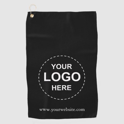 Serviette de golf personnalisée avec logo d'affair (Devant)