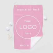Serviette de golf personnalisée avec logo d'entrep (En situation)