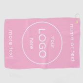 Serviette de golf personnalisée avec logo d'entrep (Horizontal)