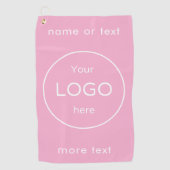 Serviette de golf personnalisée avec logo d'entrep (Devant)