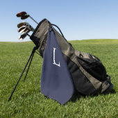 Serviette de golf personnalisée avec monogramme et (Vert)